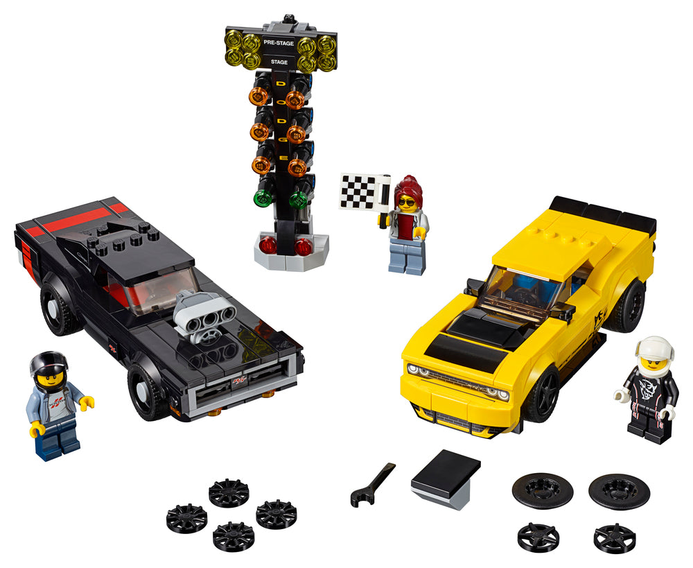 75893 LEGO Champions Dodge challenger og Dodge Charger