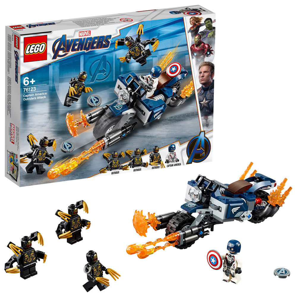 76123 LEGO Super Heroes Captain America outrider angreb