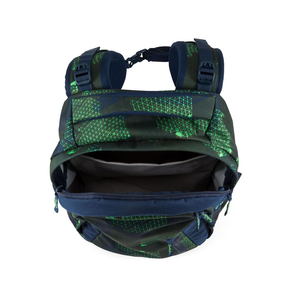 SKOLETASKE SATCH SLEEK INFRA GREEN