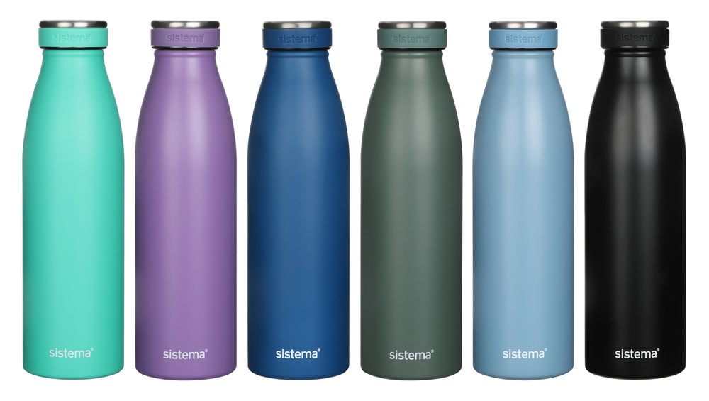 Sistema drikkeflaske stainless steel 500 ml ass farver