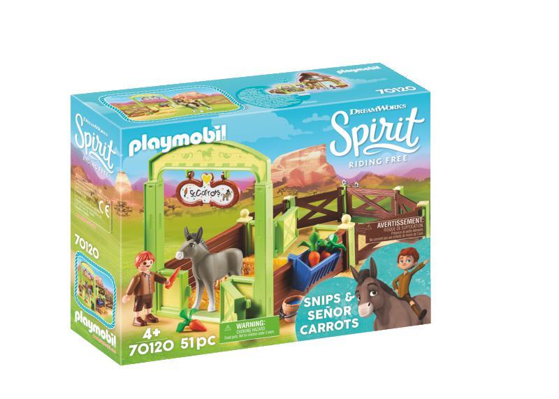 Playmobil 70120 snips og señor carrots med hestestald