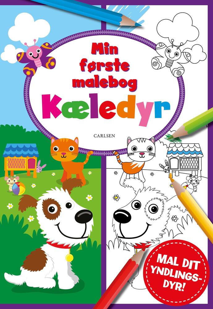 Min første malebog - kæledyr (kolli 6)