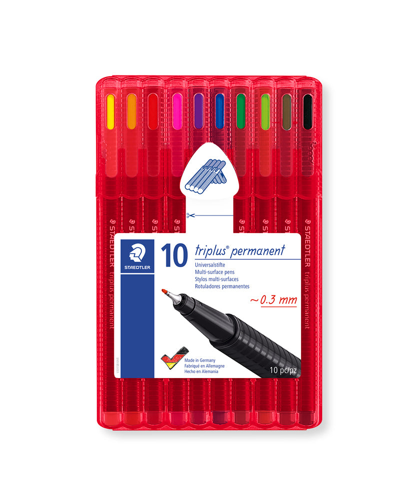 Fineliner Staedtler triplus 0,3 mm 10 stk
