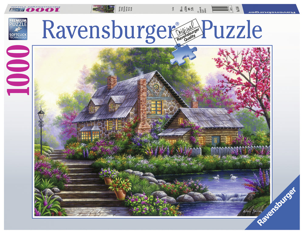 Puslespil romantic cottage 1000 brikker