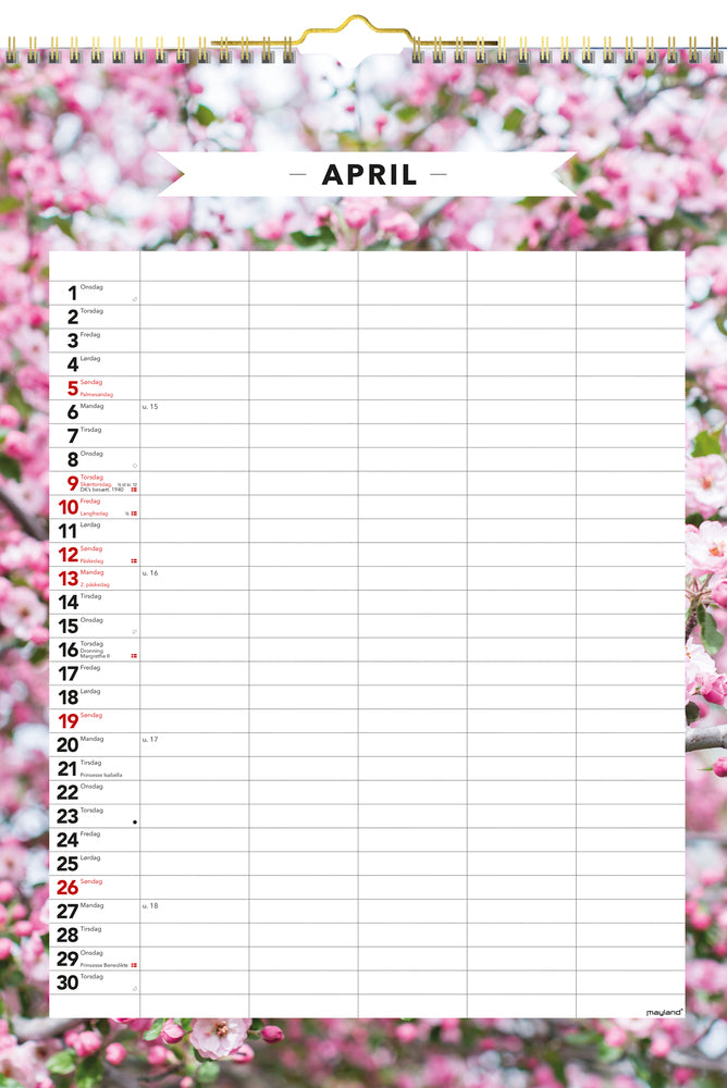 FAMILIEKALENDER MODERNE 2020 MAYLAND