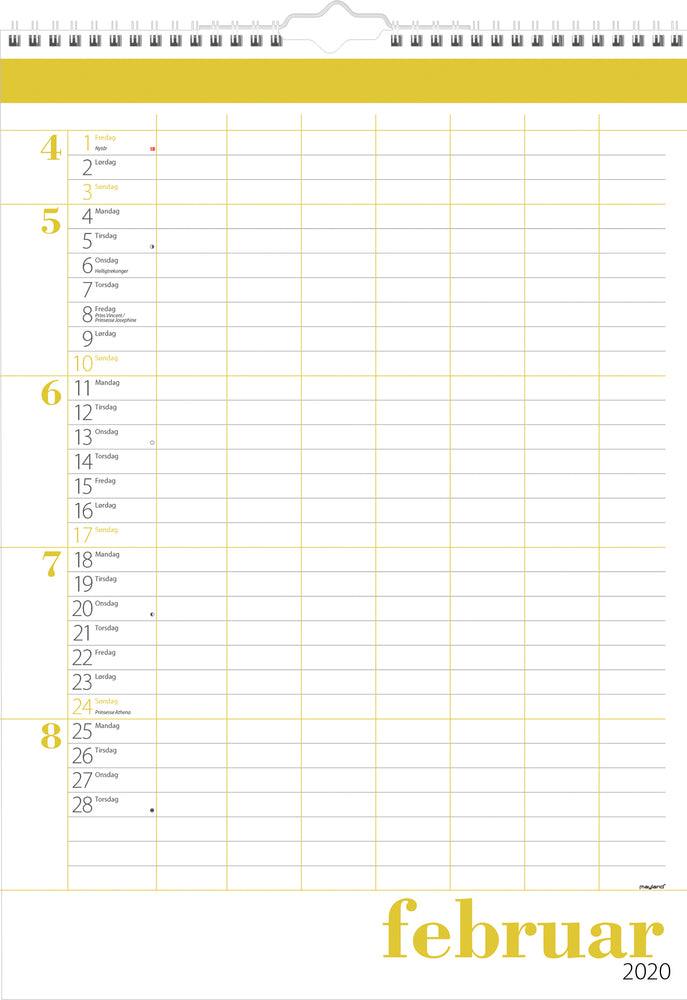 FAMILIEKALENDER STOR 2020 MAYLAND