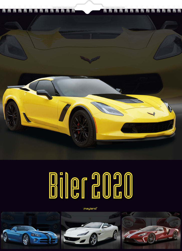 VÆGKALENDER BILER 2020 MAYLAND