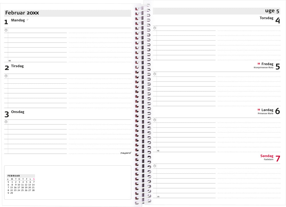 UGEKALENDER A5 4 ILLU. 2020 MAYLAND