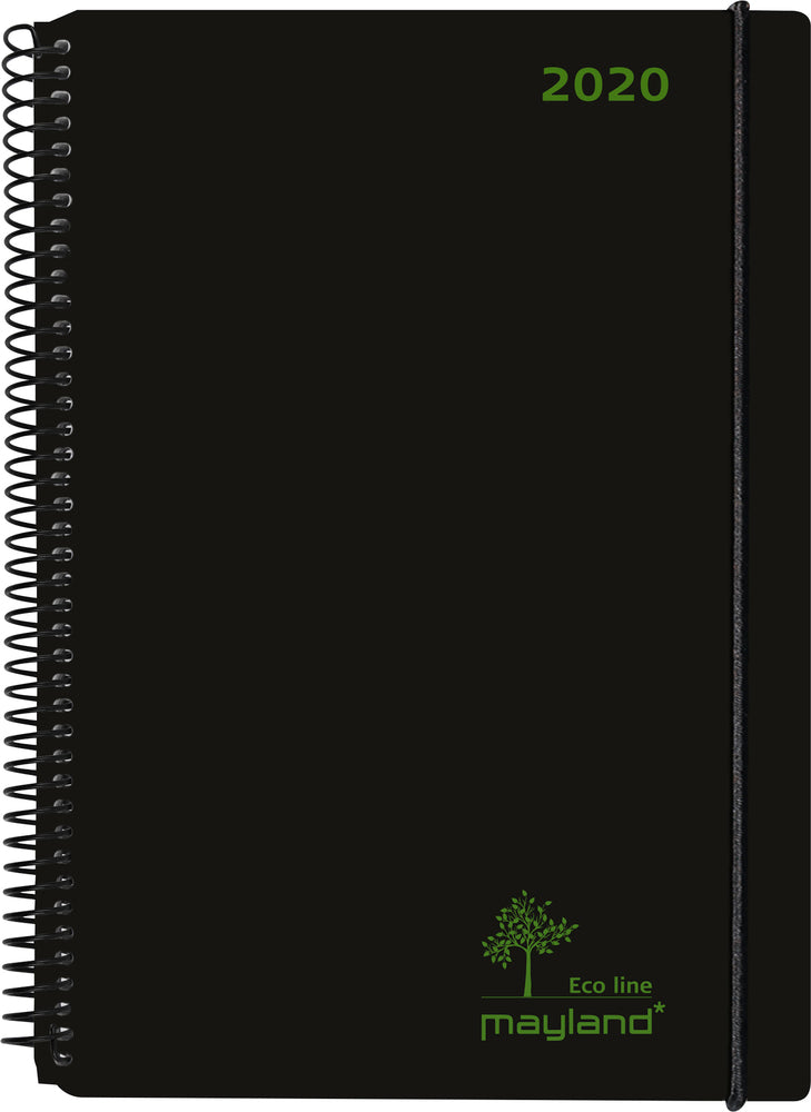 ECO LINE A6 UGEKALENDER SORT 2020 MAYLAND