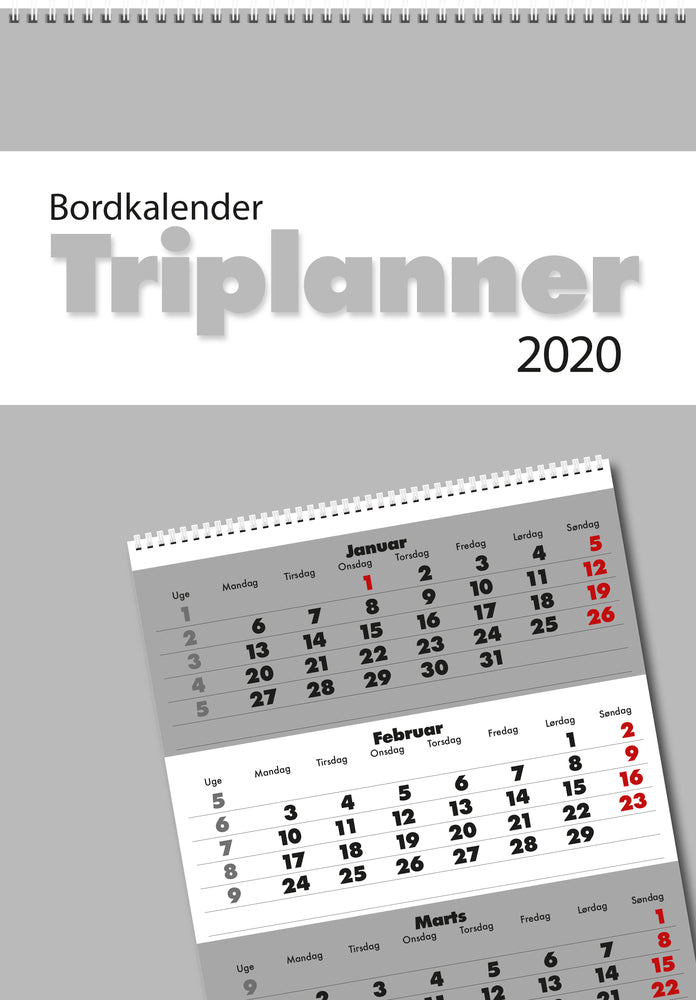 BORDKALENDER TRIPLANNER 2020 MAYLAND