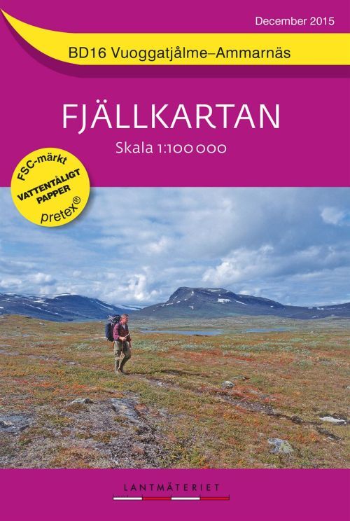 Vuoggatjålme-Ammarnäs 1:100 000 (Pretex)
