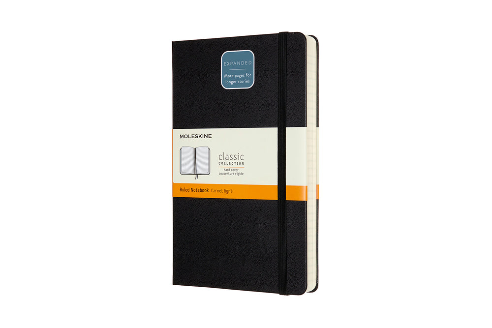 Moleskine hard m/linjer 400 ark