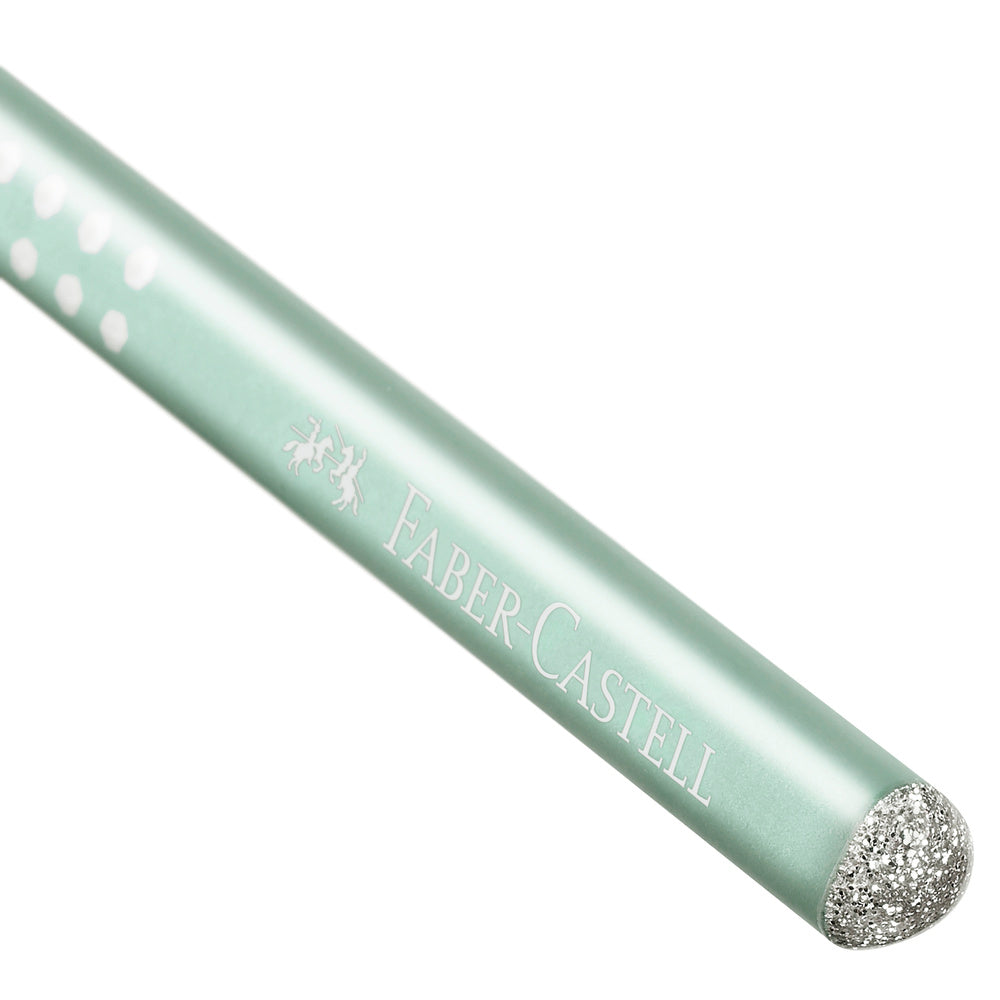 Blyant Faber-Castell sparkle mintgrøn glitter