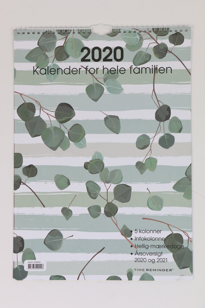 FAMILIEKALENDER 2020 A3 GRAFISK