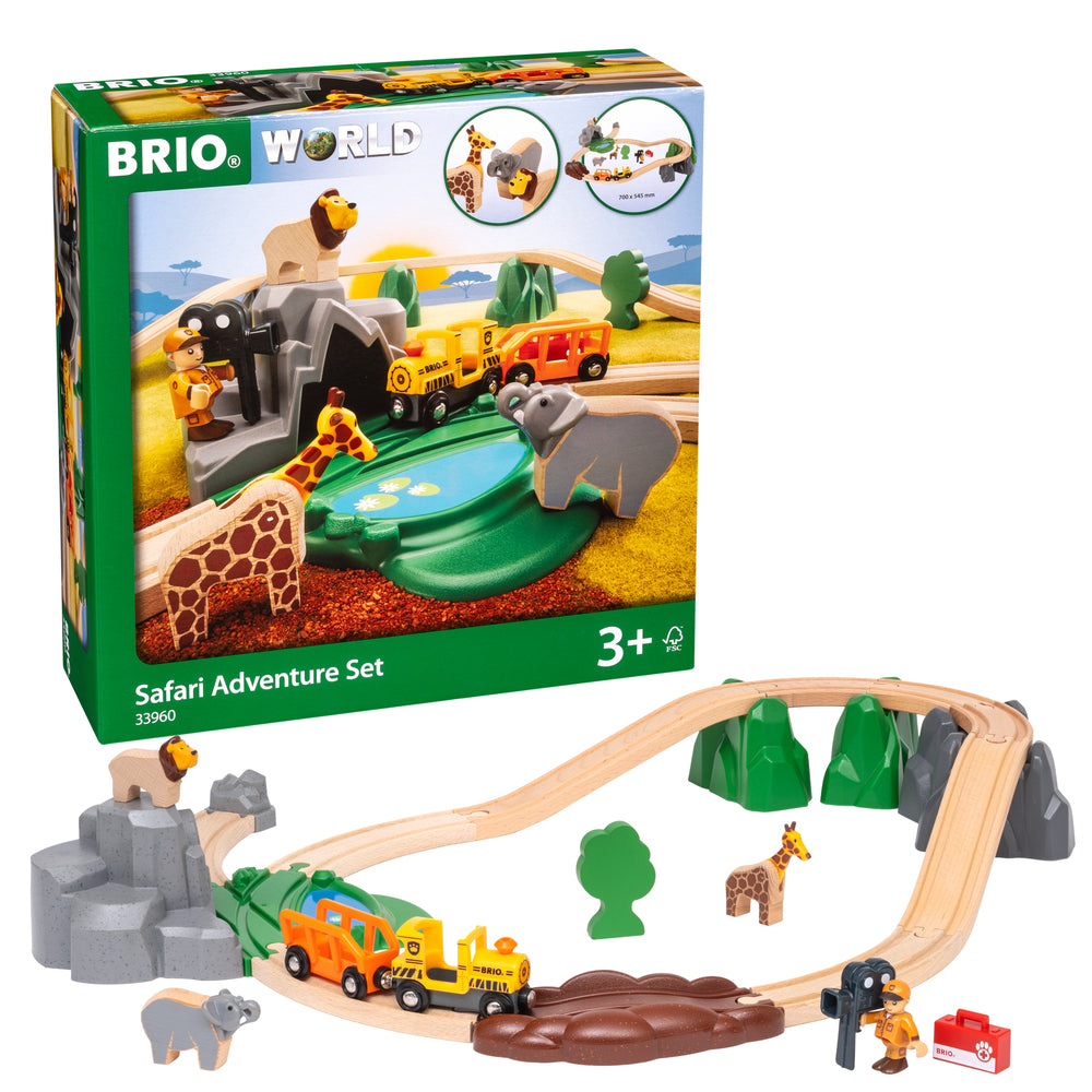 BRIO 33960 Safarieventyrsæt, togbane