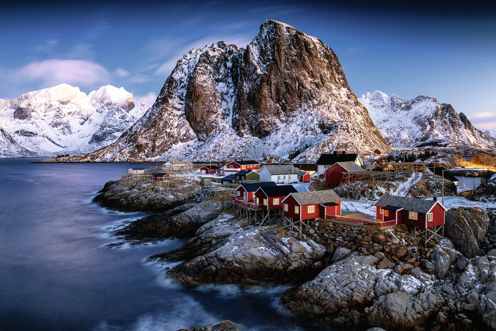 Puslespil hamnoy, lofoten 3000 brikker