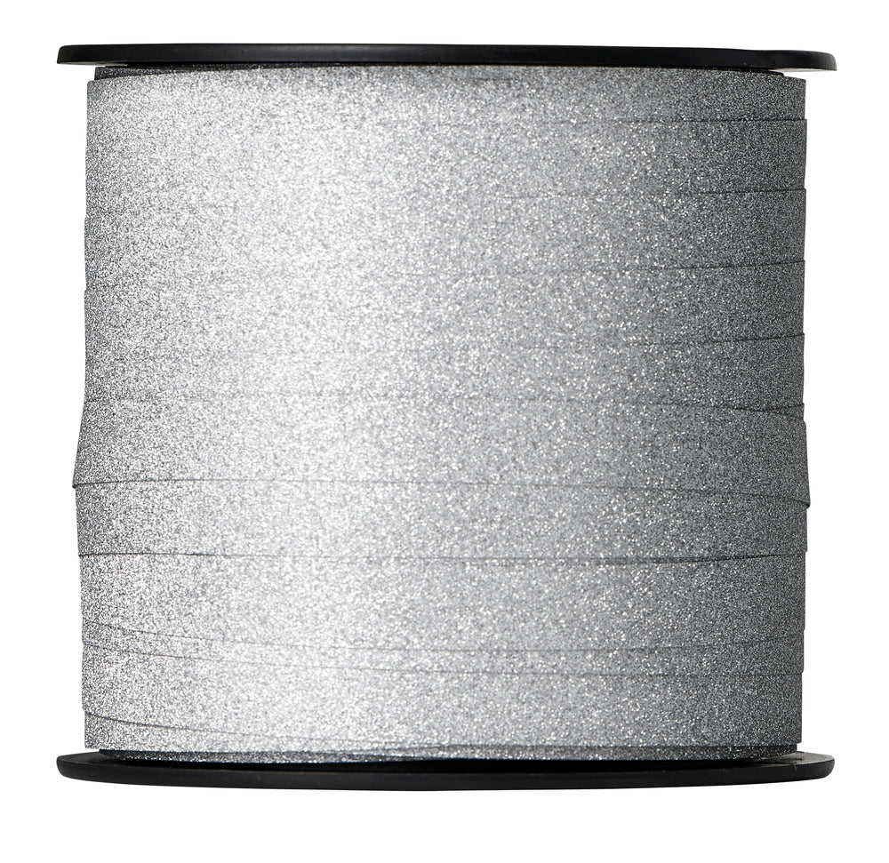 GAVEBÅND SØLV GLITTER 50 M X 10 MM