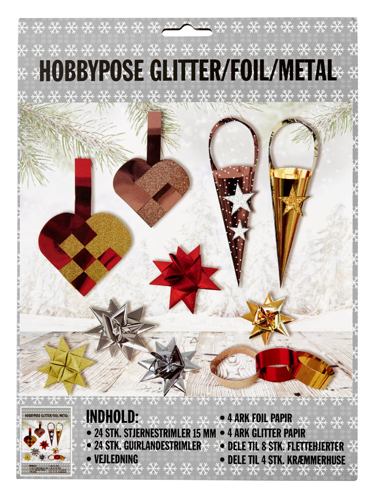 HOBBYPOSE FAMILIE RØD/HVID MIX