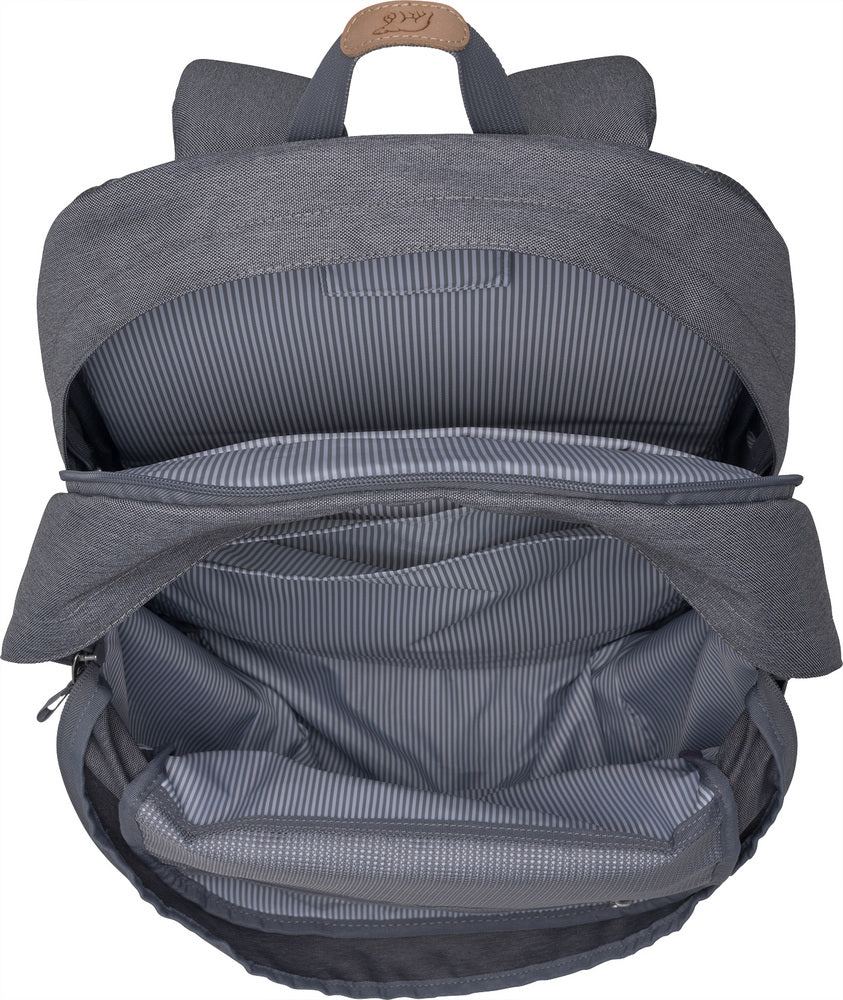 Rygsæk Beckmann city max grey 34 liter m/brystrem
