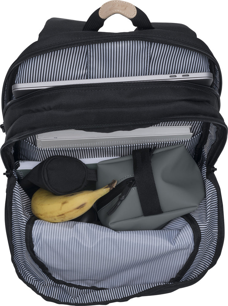 Rygsæk Beckmann urban black 30 liter m/brystrem