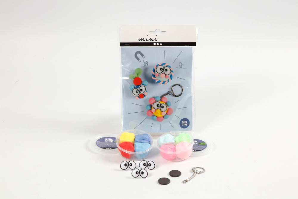 Kreativ mini materialesæt modellering figurer m/store øjne