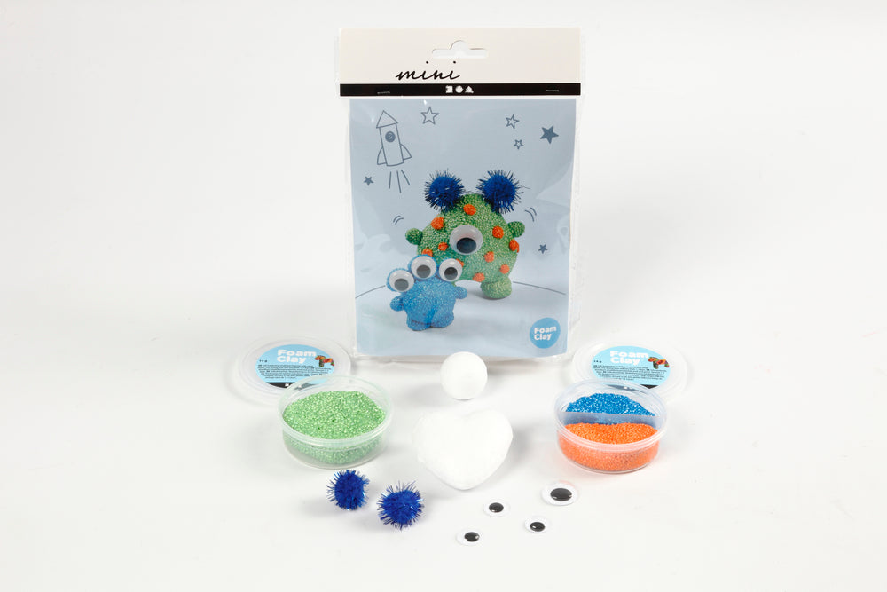 Kreativ mini materialesæt modellering rumvæsner foam clay