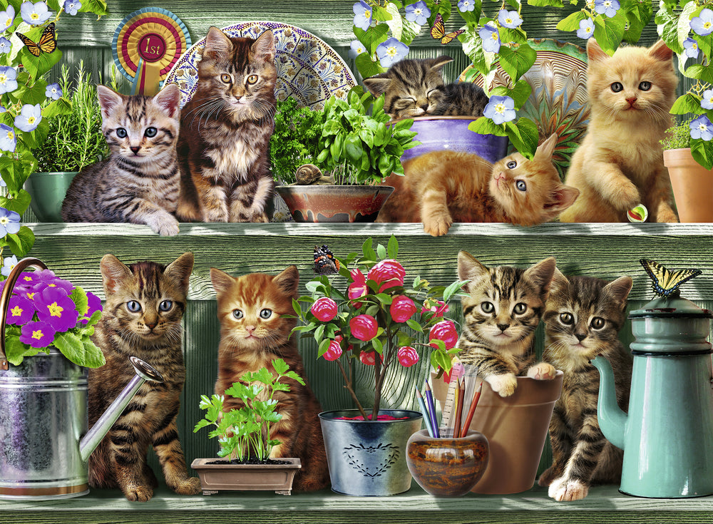 Puslespil cats on the shelf 500 brikker