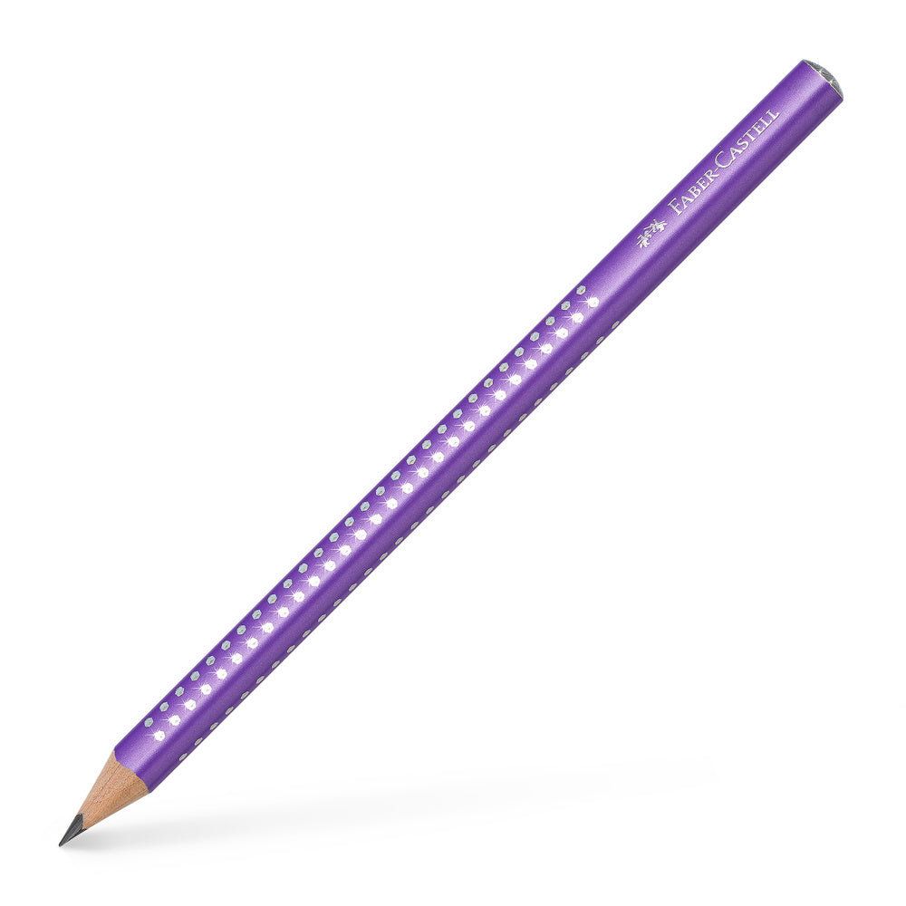 Blyant jumbo Faber-Castell sparkle m/glitter lilla