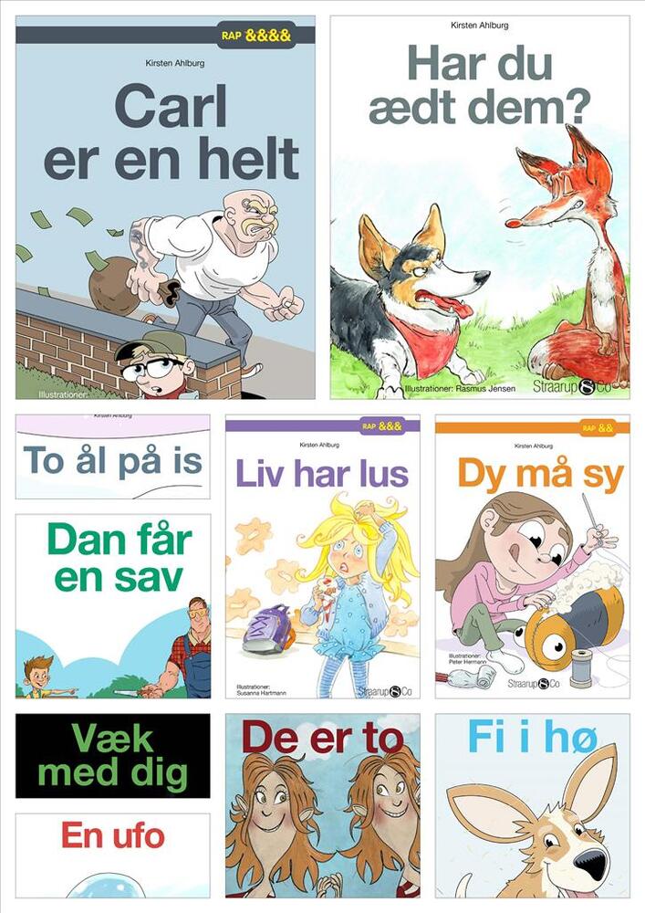 Rap Bogpakke 1 - Letlæsning for børn
