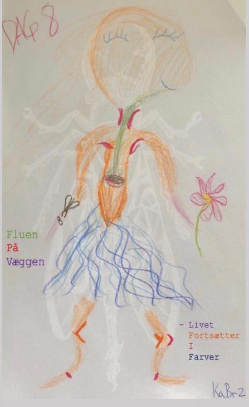 Fluen På Væggen - Livet Fortsætter i Farver