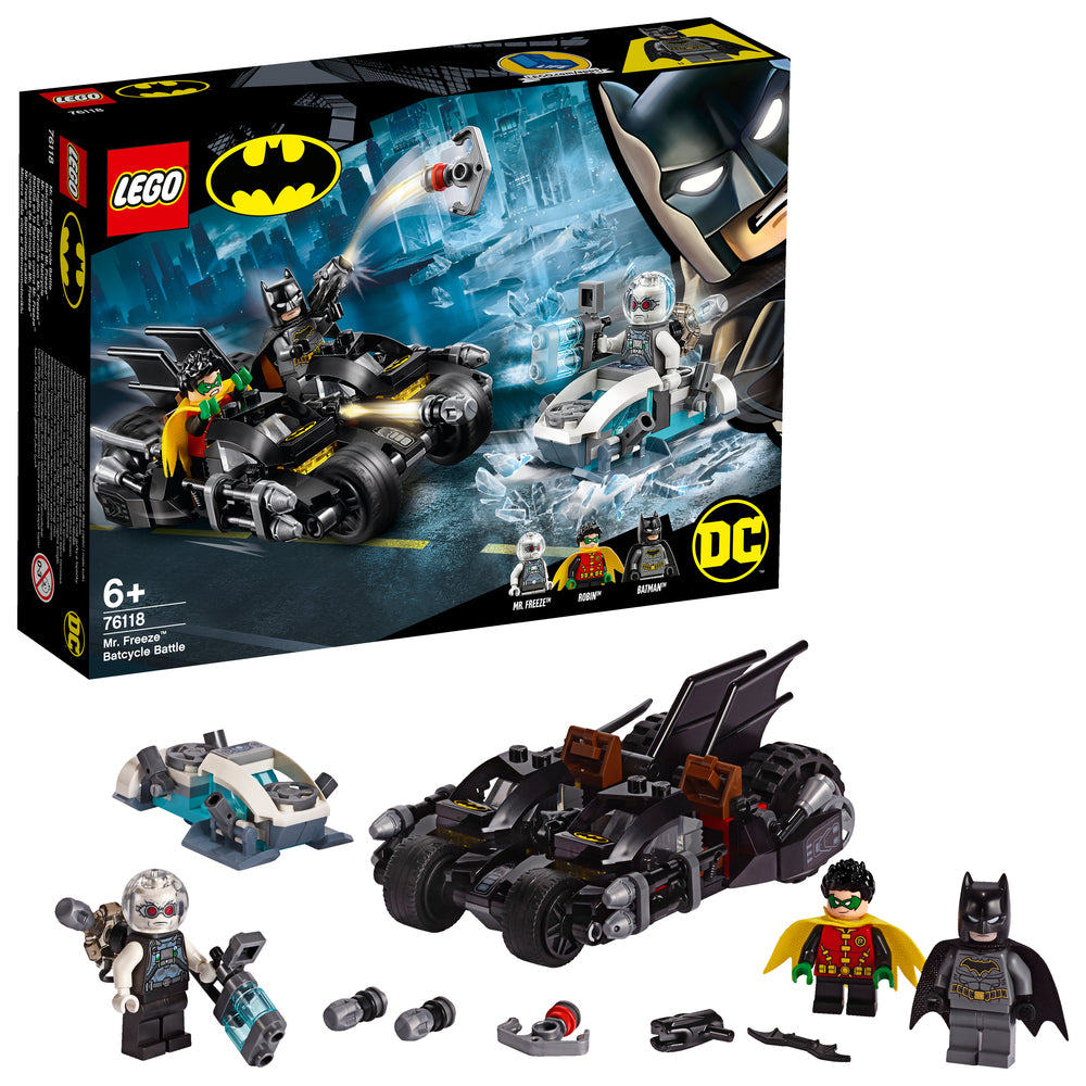 76118 LEGO Batman Mr. Freezes batmotorcykelkamp