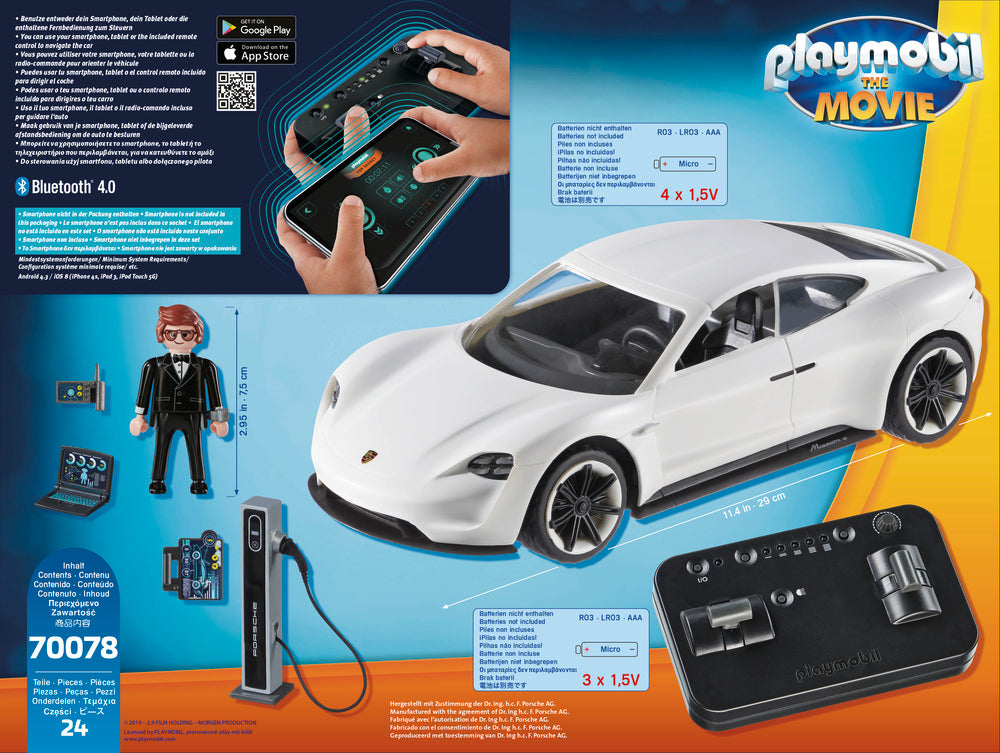 70078 Playmobil:The Movie Rex Dashers Porsche Mission E