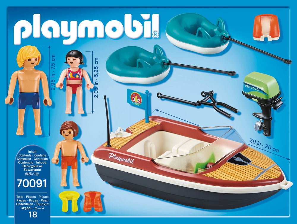 70091 Playmobil Speedbåd Med Baderinge