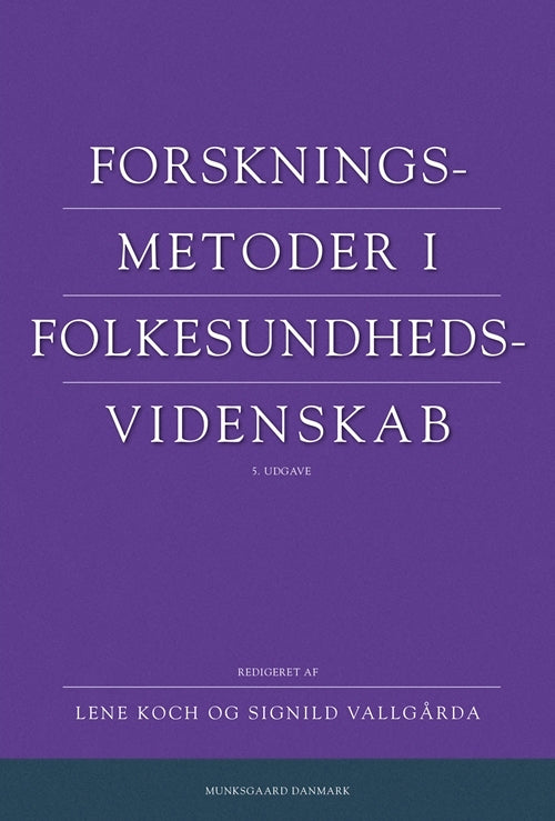 Forskningsmetoder i folkesundhedsvidenskab