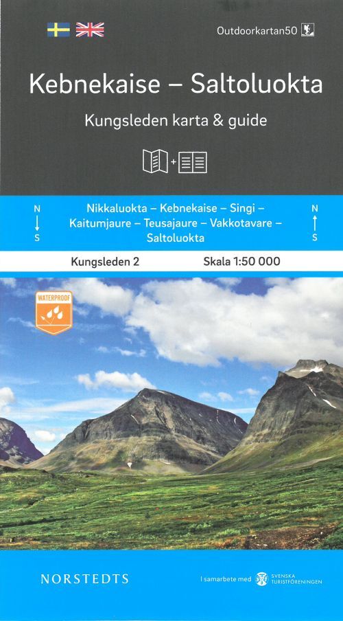 Kebnekaise-Saltolokta : Kungsleden karta & guide