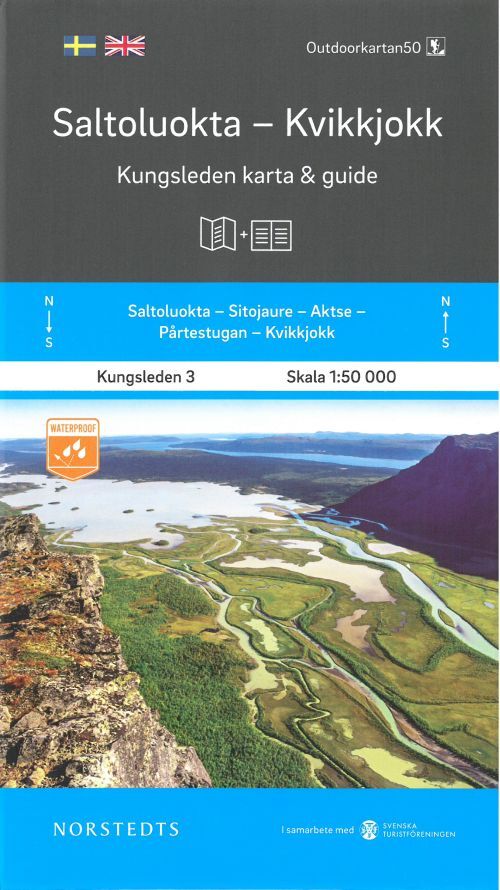 Saltoluokta - Kvikkjokk : Kungsleden karta & guide