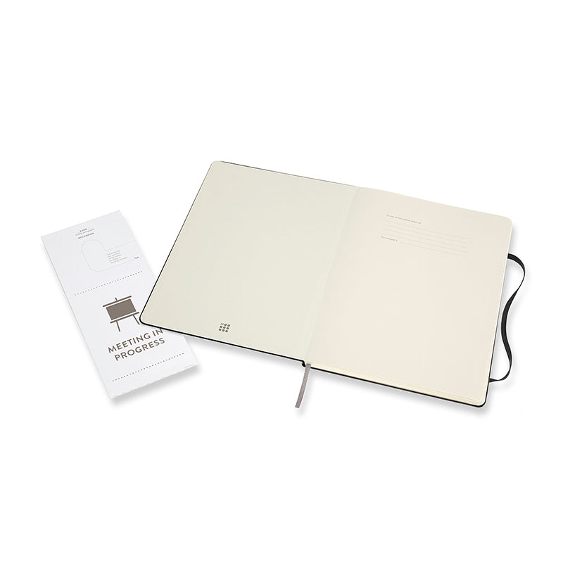 Notesbog Moleskine pro xl sort m/linjerede ark