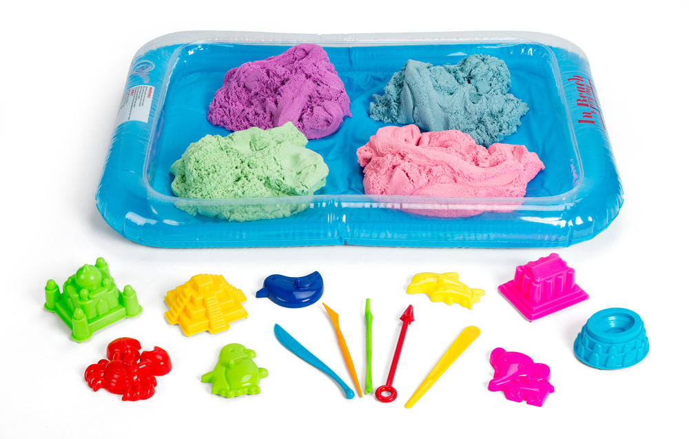 Magisk fluffy sand i stor spand