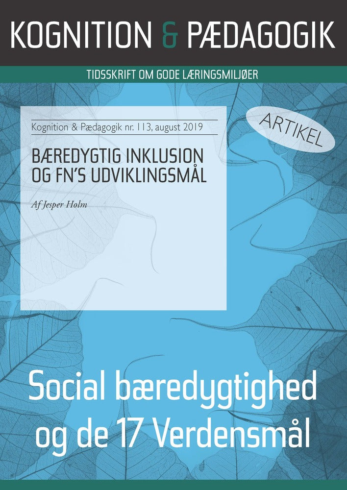 Bæredygtig inklusion og FN's udviklingsmål