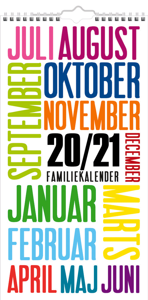 Skoleårskalender familie 20/21 Mayland trendart