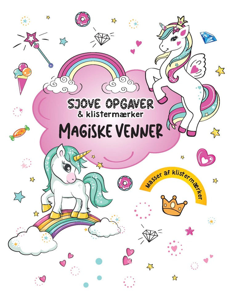 Sjove opgaver & klistermærker: Magiske venner