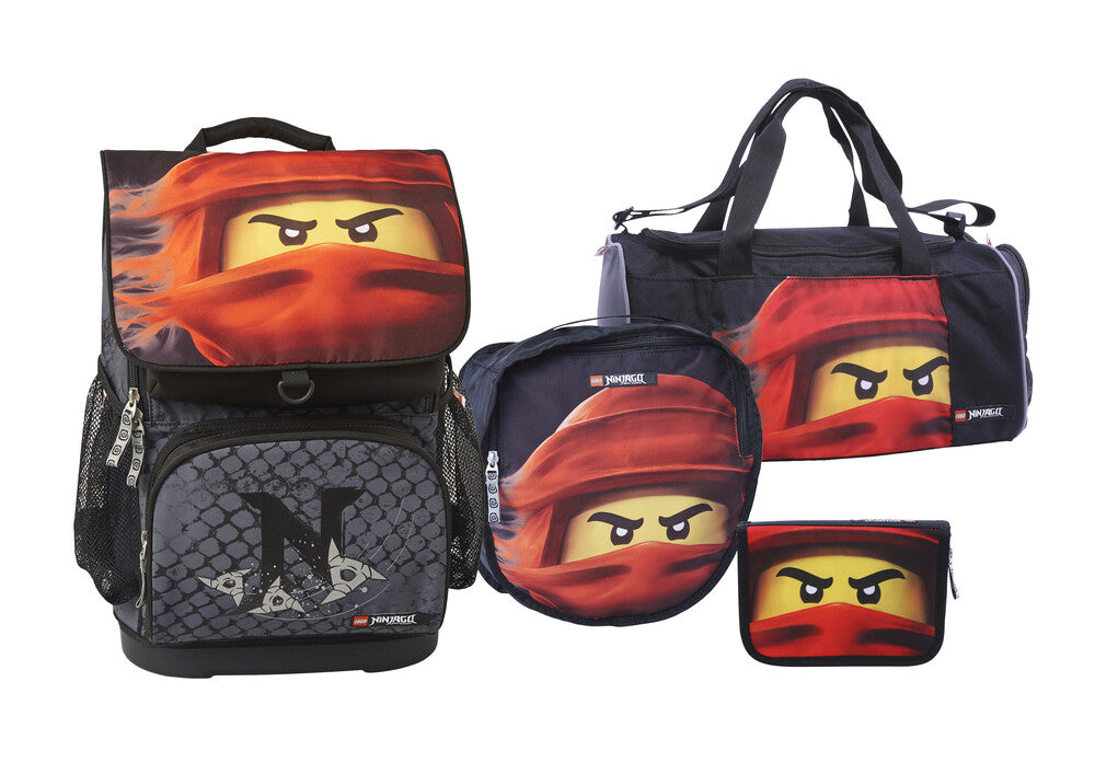 Skoletaske sæt LEGO® 4 dele Optimo 23,5L Ninjago Kai of fire