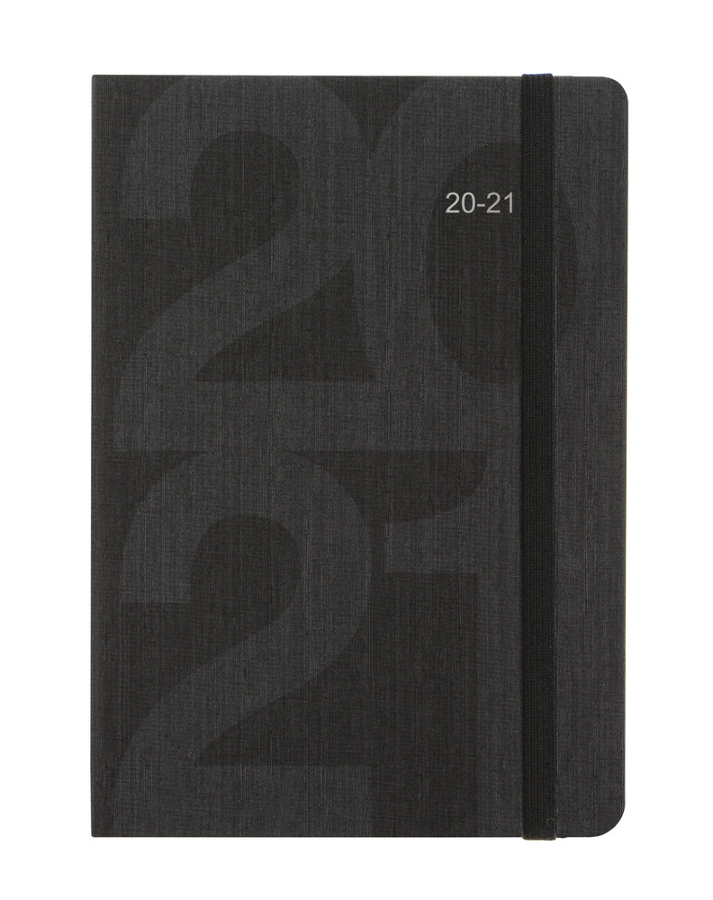 Studiekalender Letts 20/21 block uge a6 black