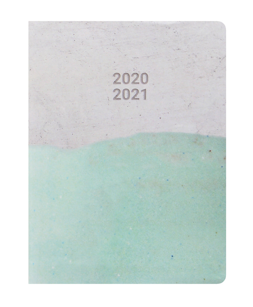 Studiekalender Letts 20/21 flexi uge a6 mix ceramica aqua