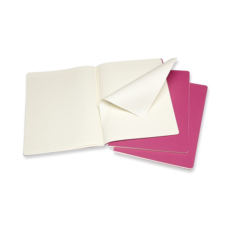 Notesbog Moleskine cahiers xl pink journal r 19x25cm