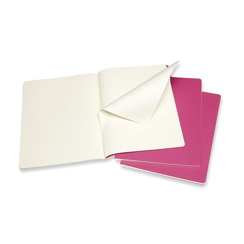 Notesbog Moleskine cahiers xl pink journal p 19x25cm