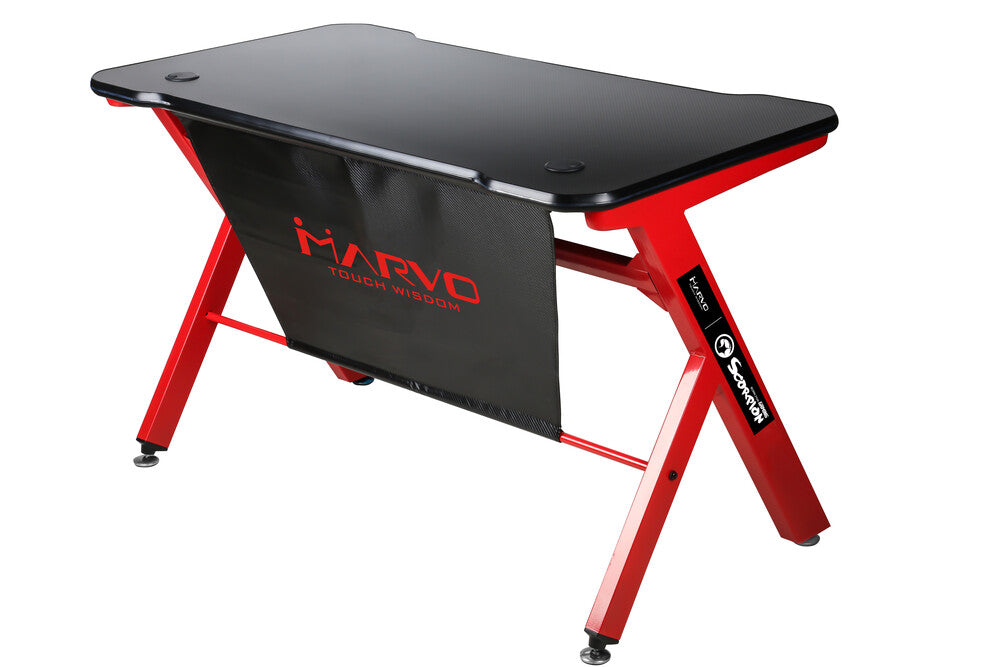 Marvo gaming bord med lys og carbon