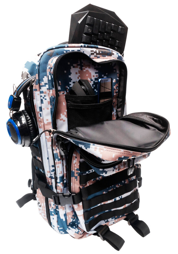 Sinox gaming backpack 26l forest blue camo