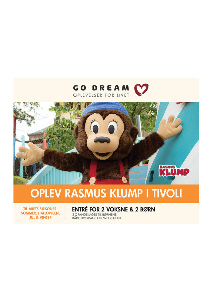 GO DREAM oplev rasmus klump i tivoli inkl. pandekager