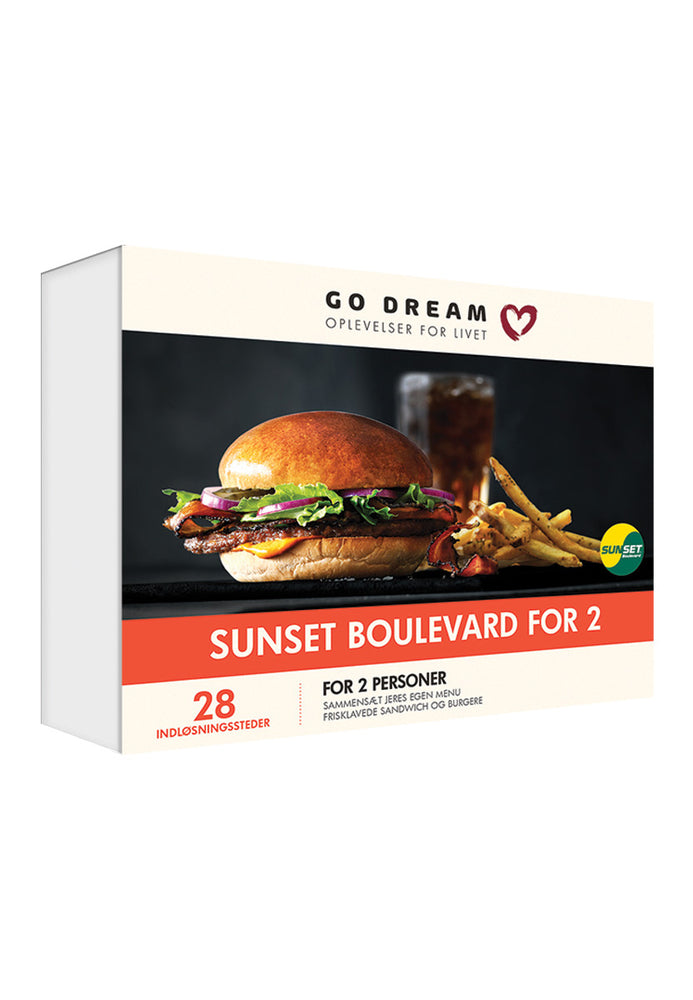 GO DREAM Sunset Boulevard burger for 2